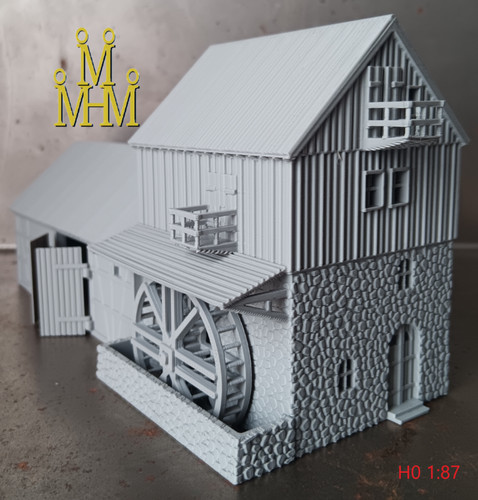 Wassermühle krabat spur h0 - wassermühle,